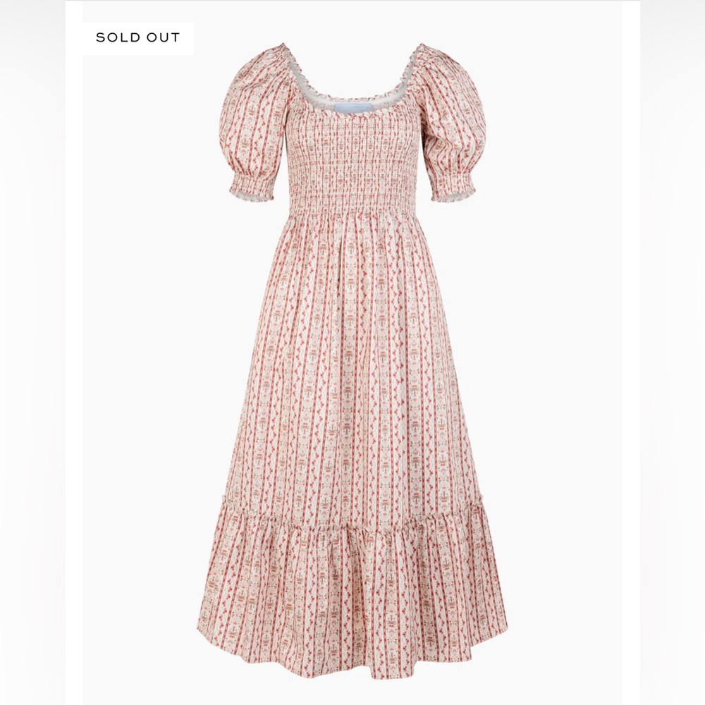 Hill House Louisa Pink Emma Stripe XS NWT